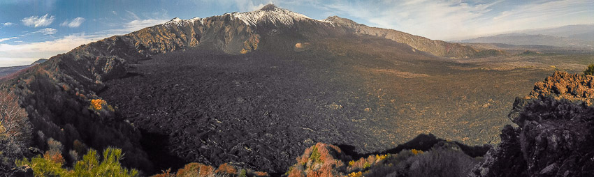 Valle del Bove panoramic view - Etna Hike description