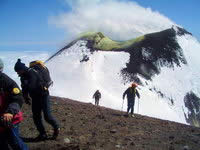 Hike up to the Etna summit craters