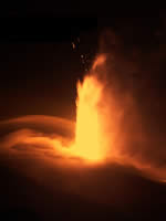 lava fountain - 2007 etna eruption
